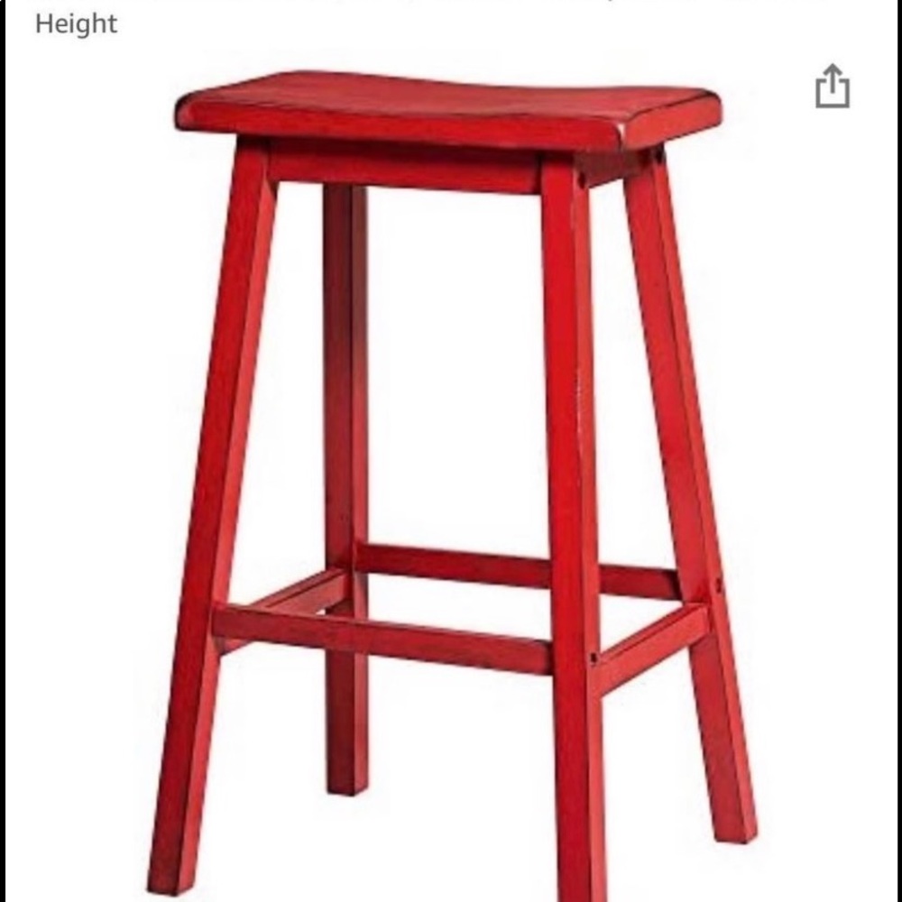 Set of 2 red barstools!